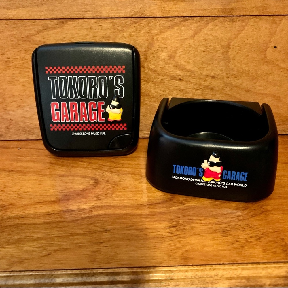 Rare Vintage Tokoro’s Garage cup holders set of 2